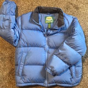 Women’s blue Cabela’s goose down coat